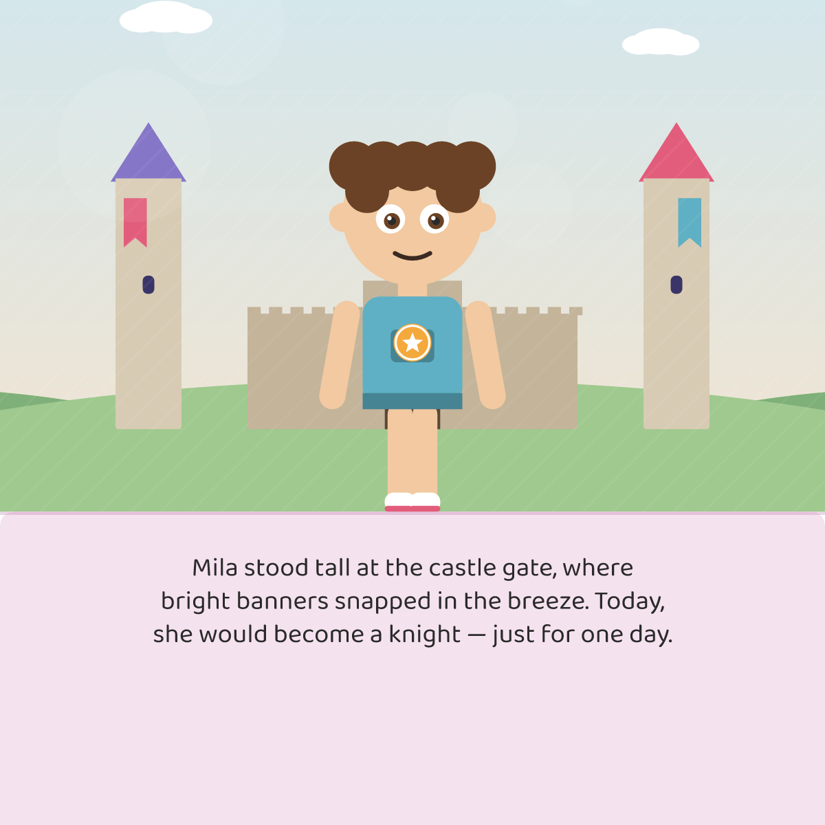 A page from The Littlest Knight
