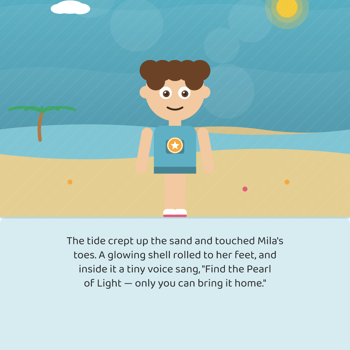 A page from The Coral Kingdom Quest