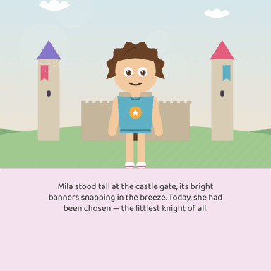 A page from The Littlest Knight