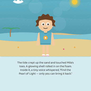 A page from The Coral Kingdom Quest
