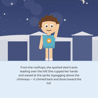 A page from The Snowy Gift Hunt